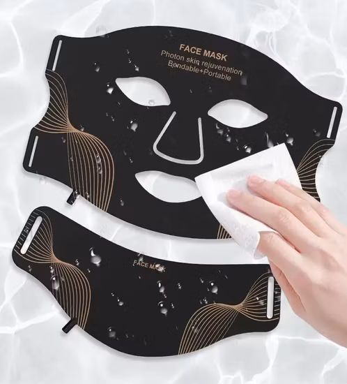LED Facial Mask Anti Wrinkle Face Care Whitening Blue Light Acne Treatment