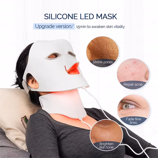 Home Use LED Light Therapy Face and Neck Facial Mask