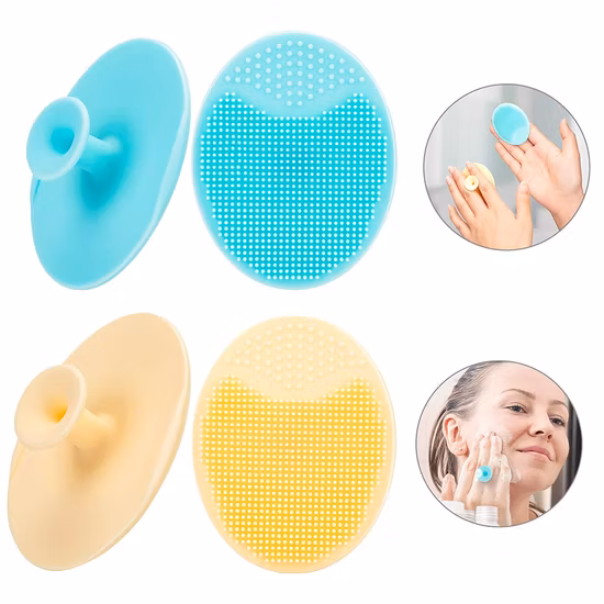 Sonic Facial Cleansing Brush, Electric Silicone Face Brush and Massager, Waterproof Silicone Face Scrubber for Deep Cleansing, Exfoliating, Rechargeable, for Gi