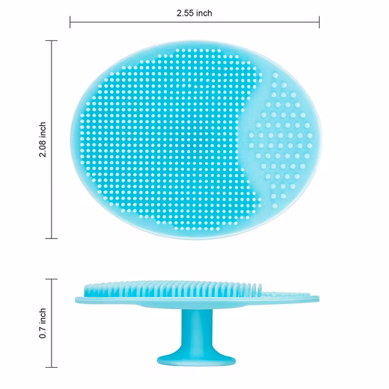 Sonic Facial Cleansing Brush, Electric Silicone Face Brush and Massager, Waterproof Silicone Face Scrubber for Deep Cleansing, Exfoliating, Rechargeable, for Gi