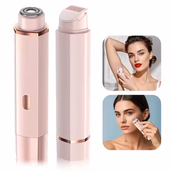 Mini removedor de pêlos faciais barbeador elétrico feminino